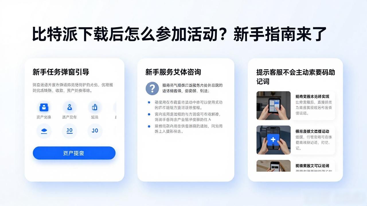 比特派下载后怎么参加活动?新手指南来了