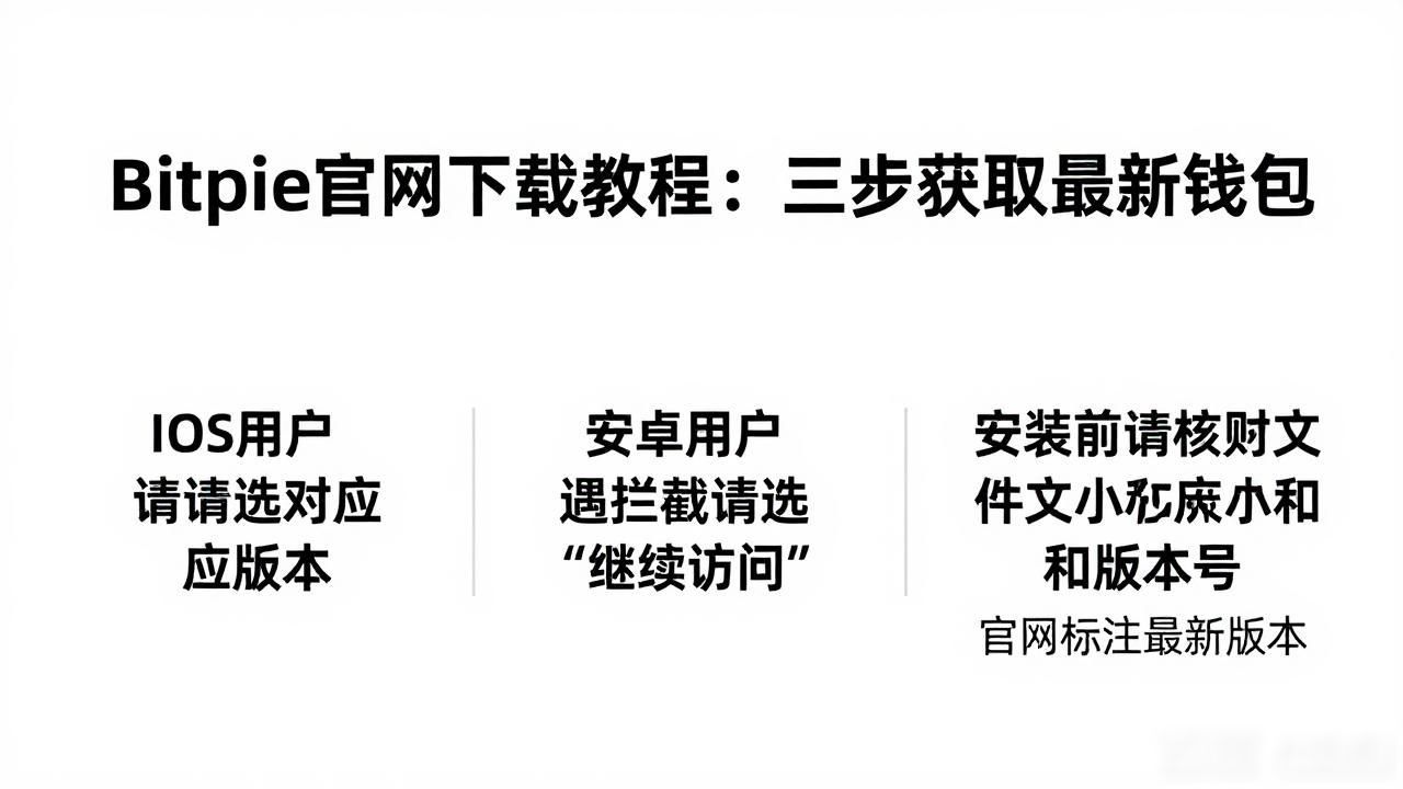 Bitpie官网下载教程:三步获取最新钱包