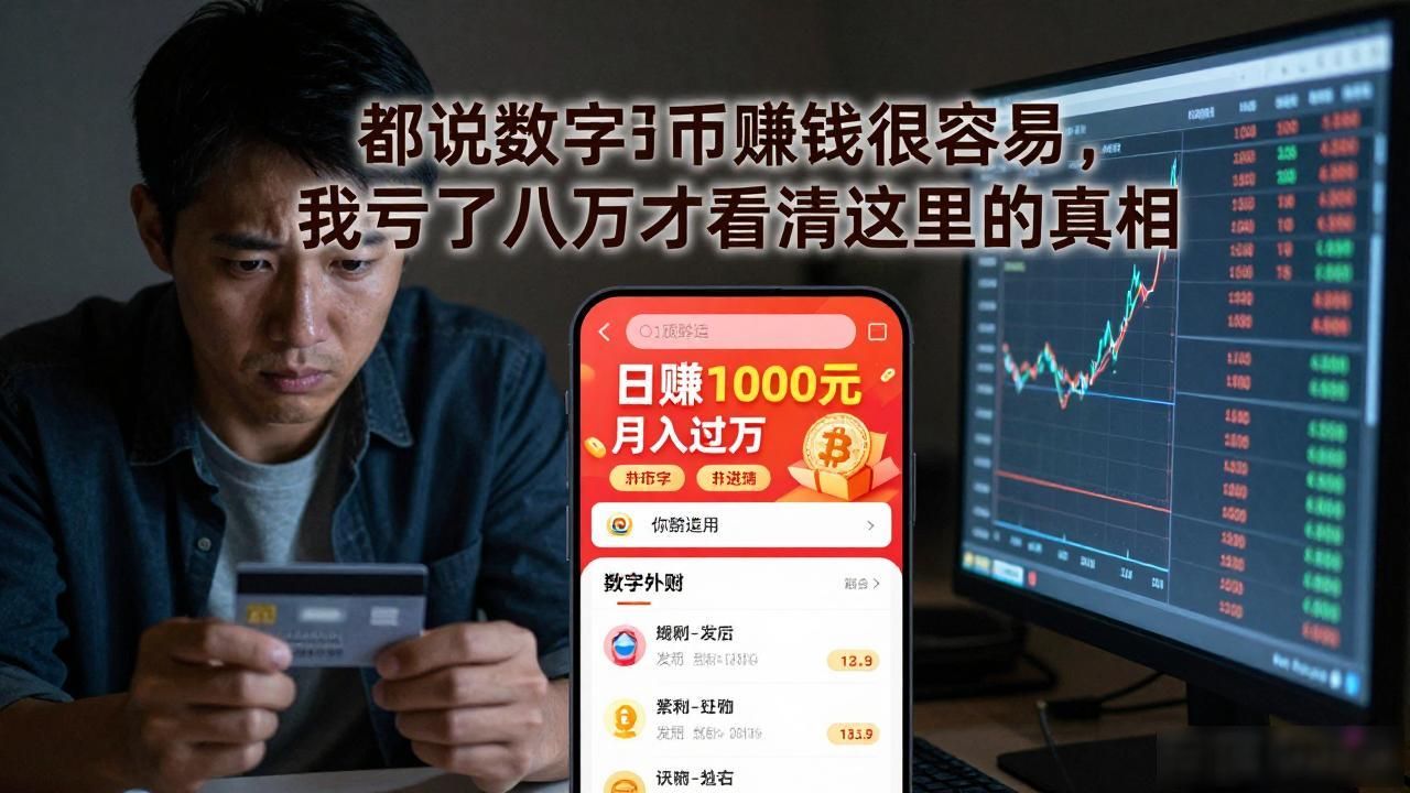 都说数字货币赚钱很容易,我亏了八万才看清这里的真相