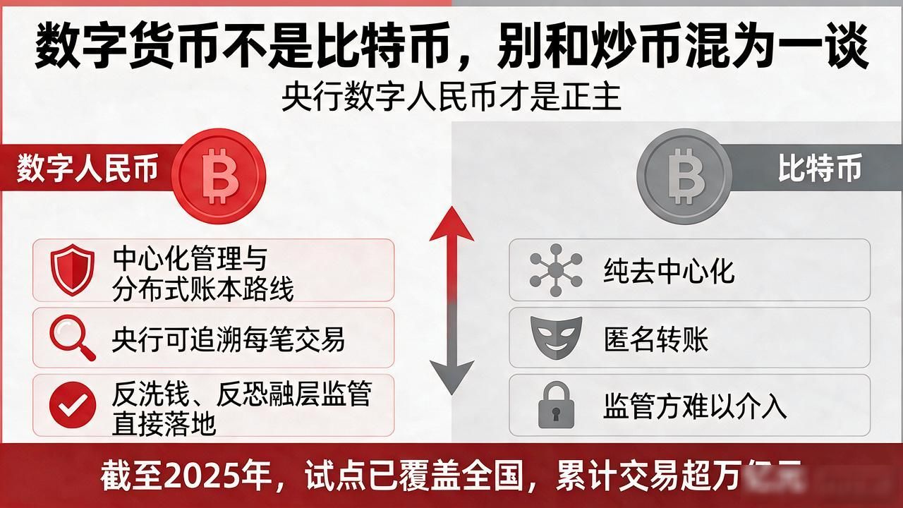 数字货币不是比特币,别和炒币混为一谈,央行数字人民币才是正主