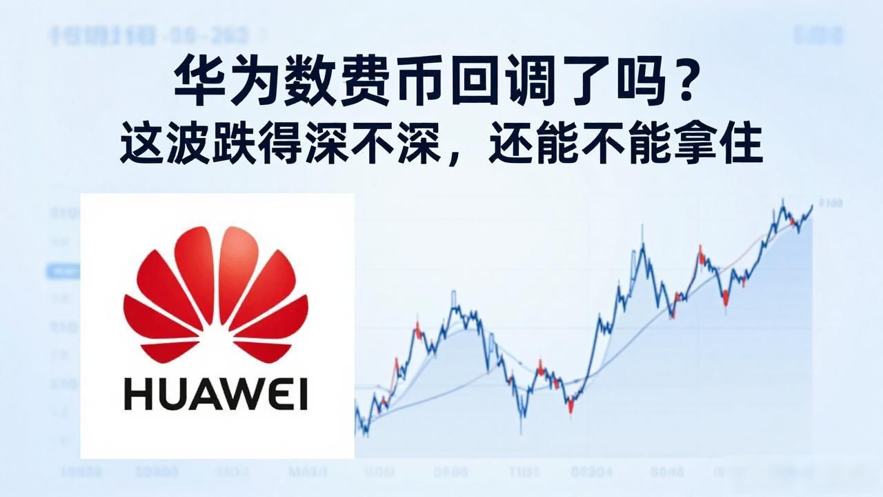 华为数字货币回调了吗?这波跌得深不深,还能不能拿住