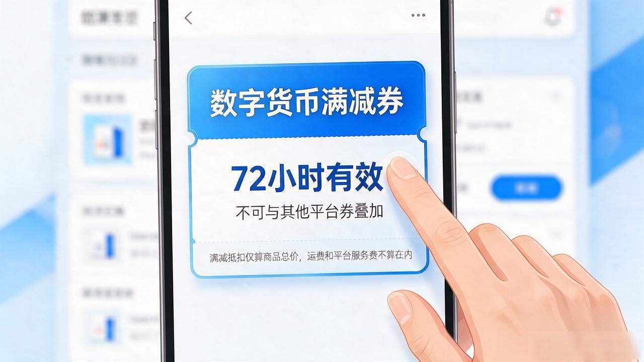 数字货币满减券看着简单,实际用明白的人不多,我把规则全捋了一遍