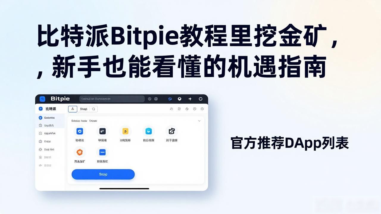 比特派Bitpie教程里挖金矿，新手也能看懂的机遇指南