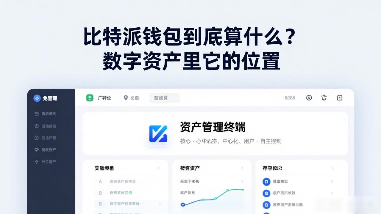 比特派钱包到底算什么?数字资产里它的位置