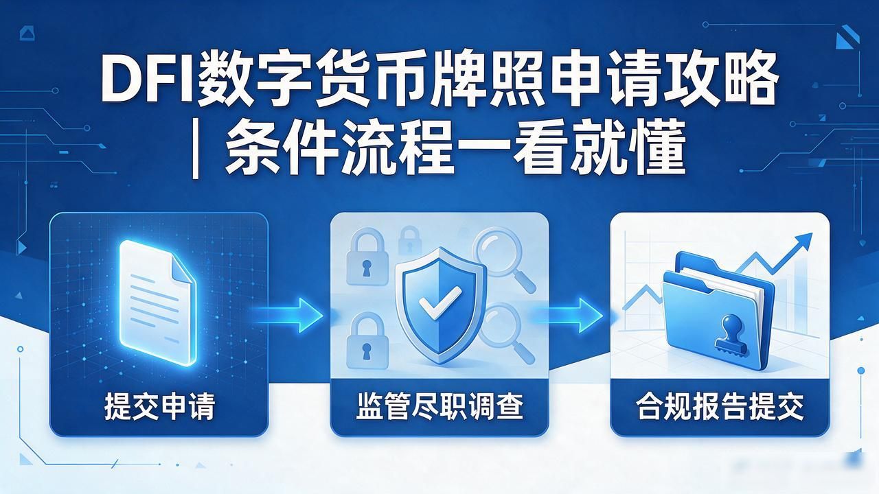 DFI数字货币牌照申请攻略|条件流程一看就懂