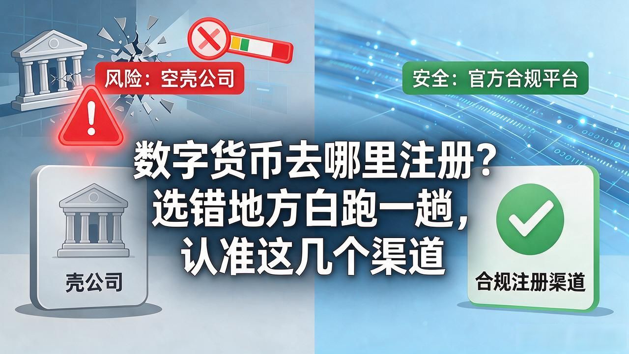 数字货币去哪里注册?选错地方���跑一趟,认准这几个渠道