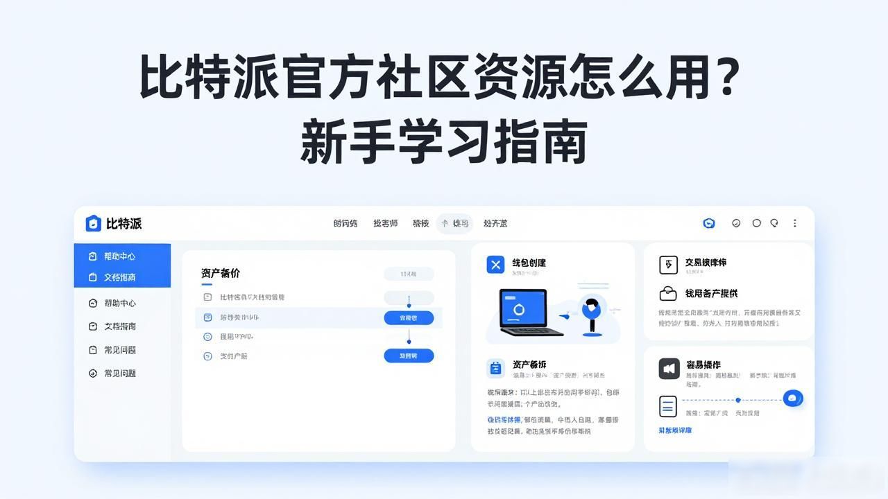 比特派官方社区资源怎么用?新手学习指南