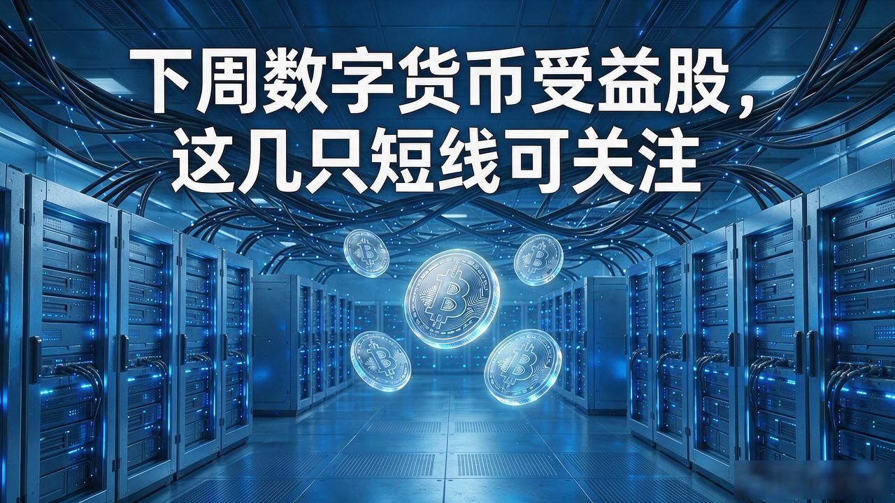 下周数字货币受益股，这几只短线可关注