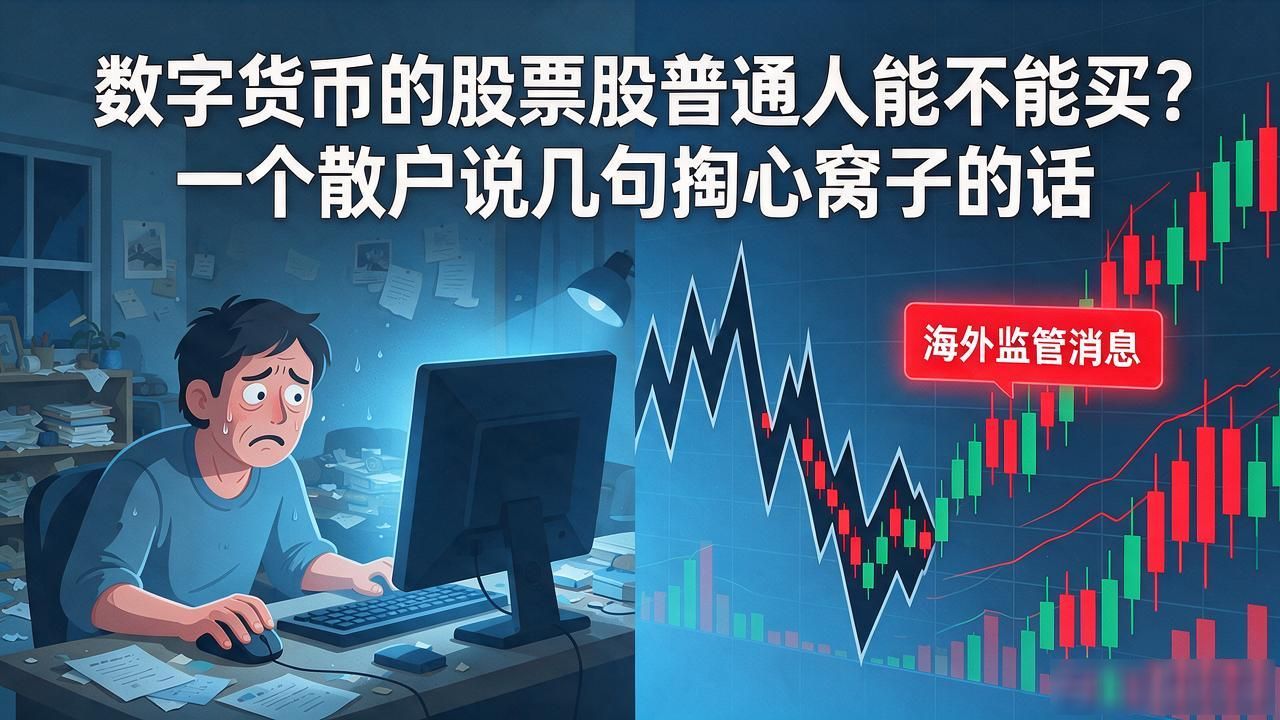 数字货币的股票股普通人能不能买?一个散户说几句掏心窝子的话
