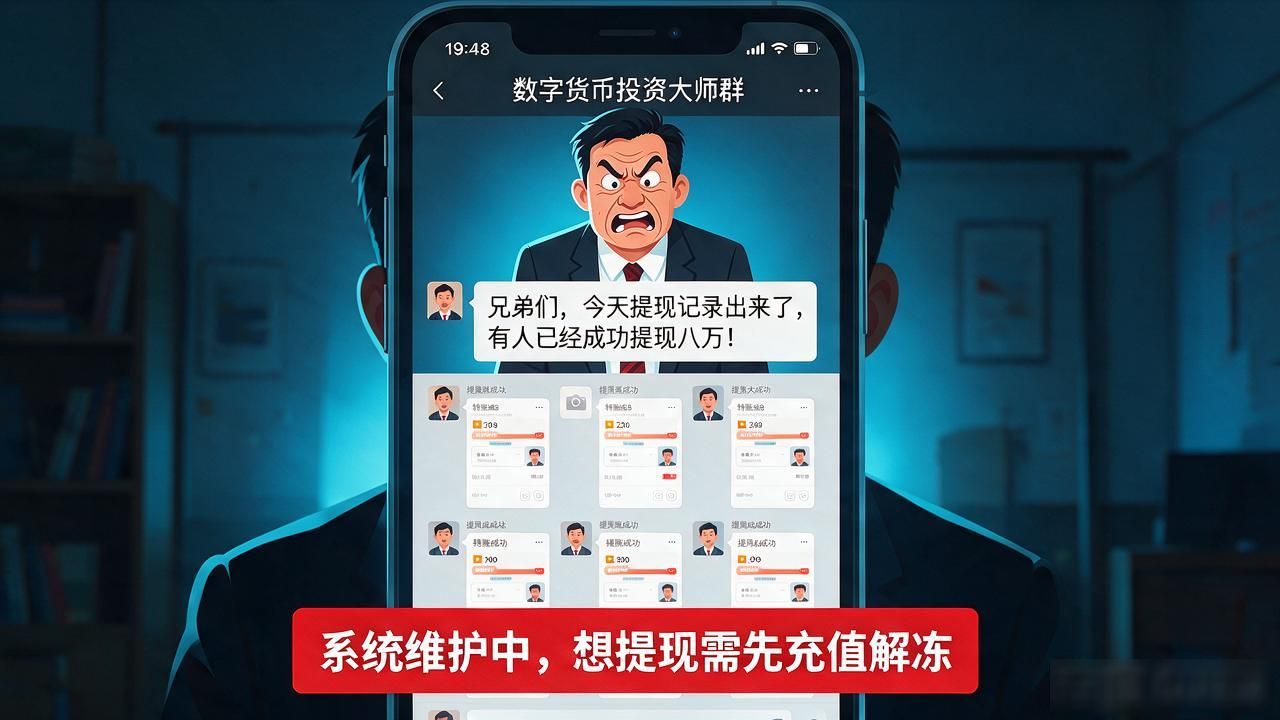 数字货币微信群让你给钱投资,十个人九个亏完,这钱有去无回