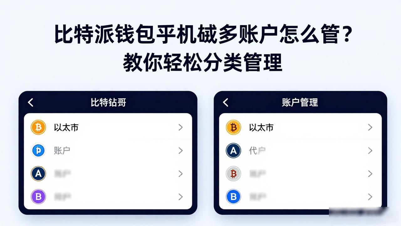 比特派钱包手机版多账户怎么管?教你轻松分类管理