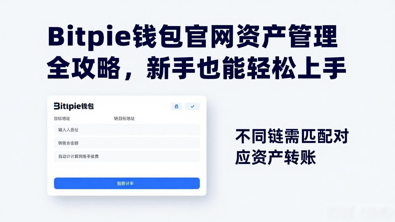 Bitpie钱包官网资产管理全攻略,新手也能轻松上手