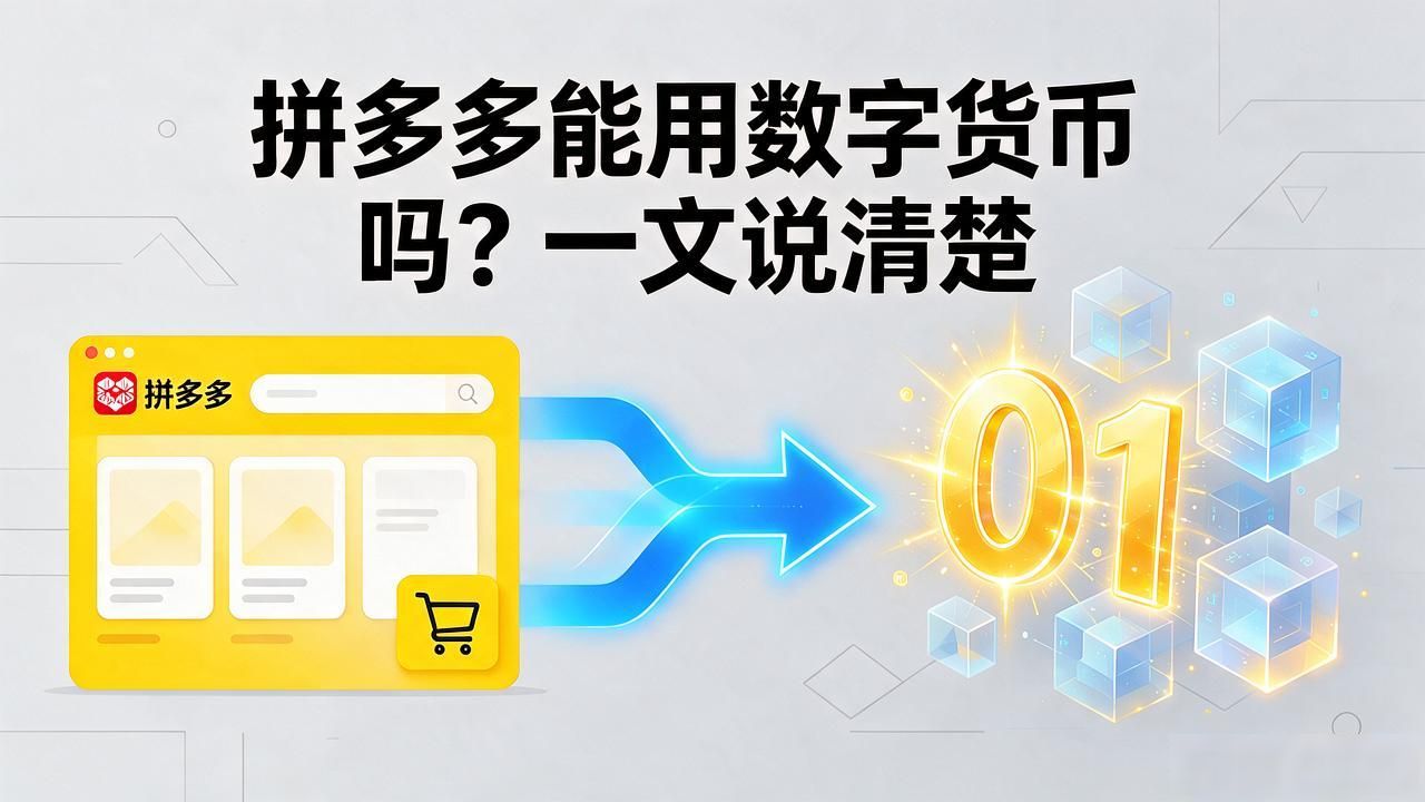 拼多多能用数字货币吗?一文说清楚