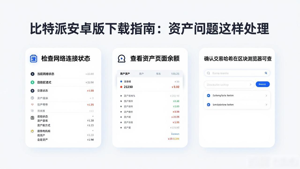 比特派安卓版下载指南:资产问题这样处理