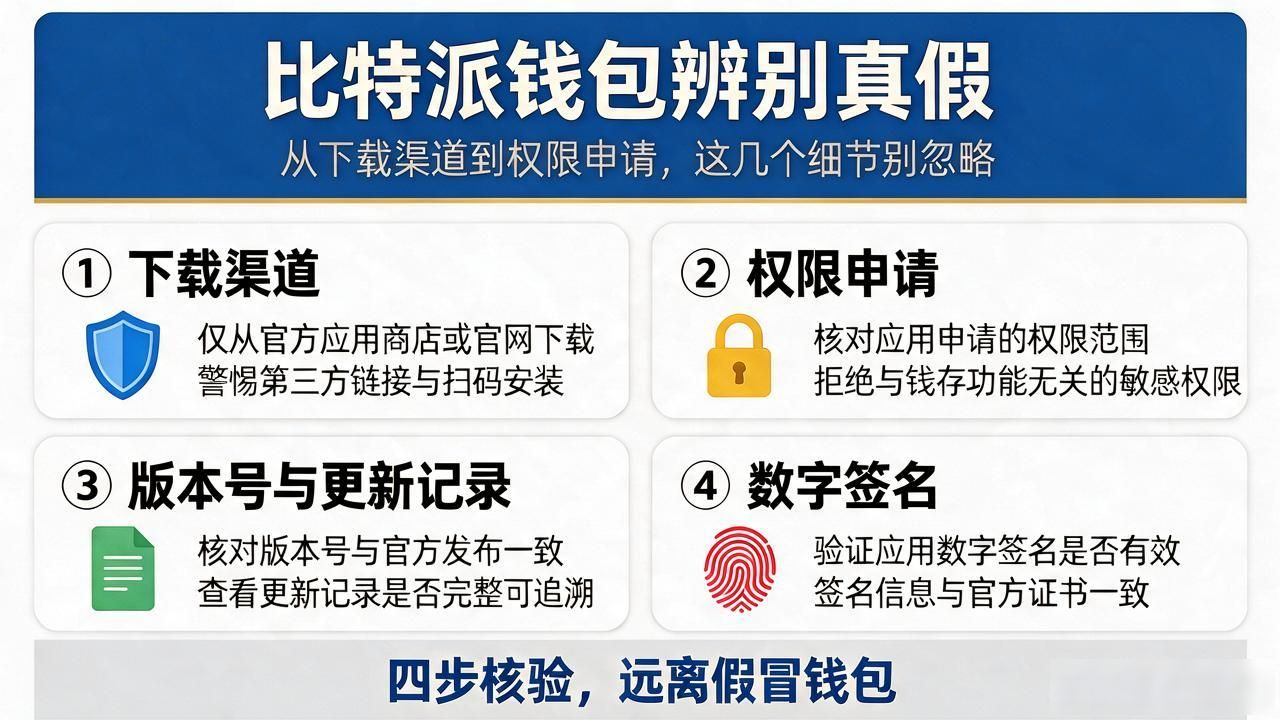 比特派钱包辨别真假:从下载渠道到权限申请,这几个细节别忽略