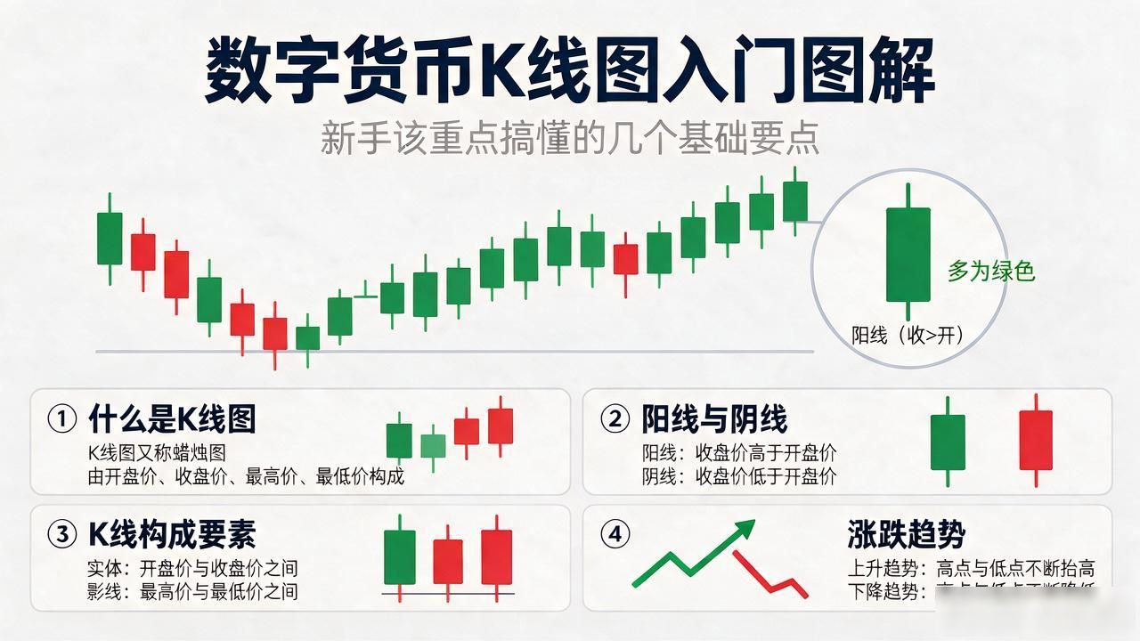 数字货币K线图入门图解:新手该重点搞懂的几个基础要点