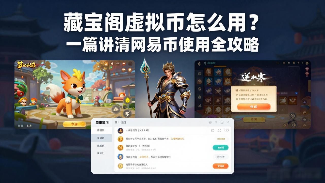 藏宝阁虚拟币怎么用?一篇讲清网易币使用全攻略