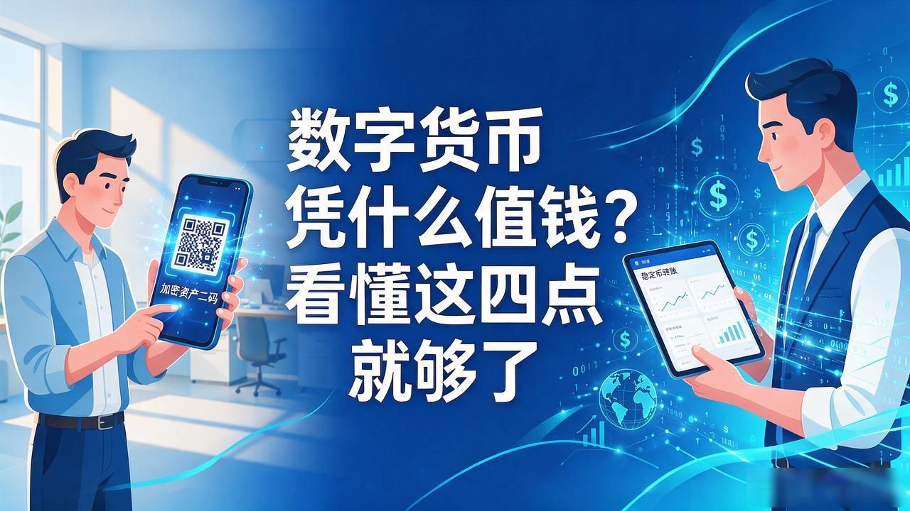 数字货币凭什么值钱?看懂这四点就够了