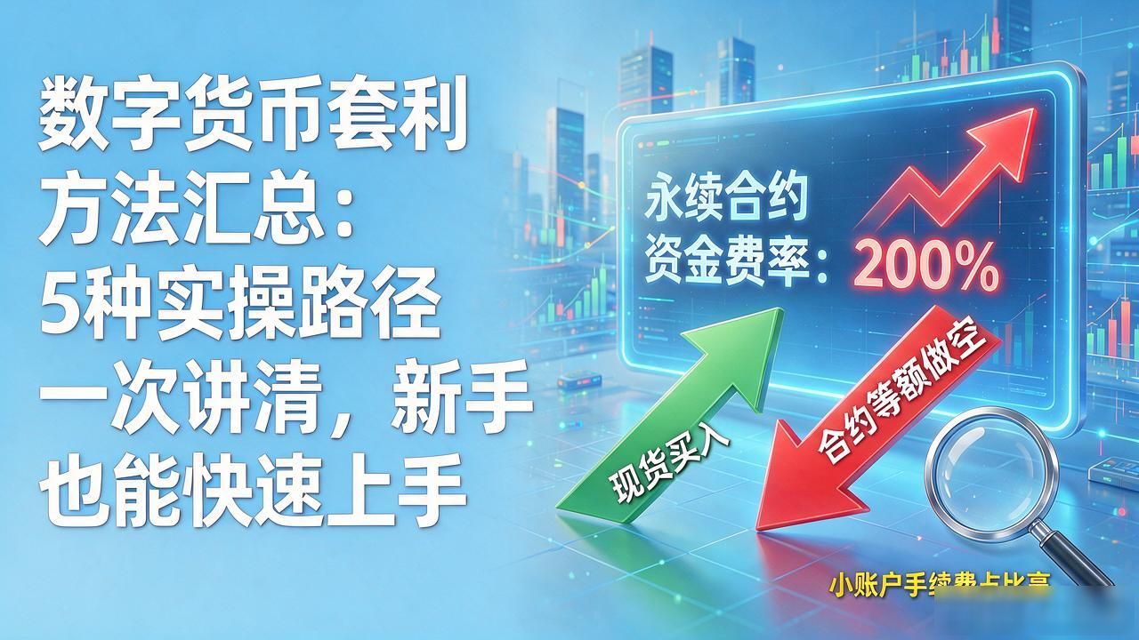 数字货币套利方法汇总:5种实操路径一次讲清,新手也能快速上手