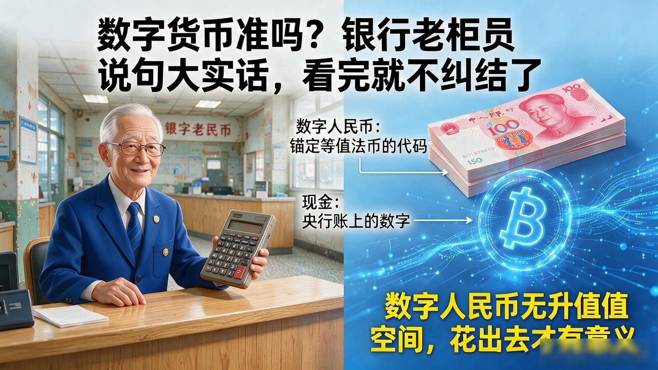 数字货币准吗?银行老柜员说句大实话,看完就不纠结了