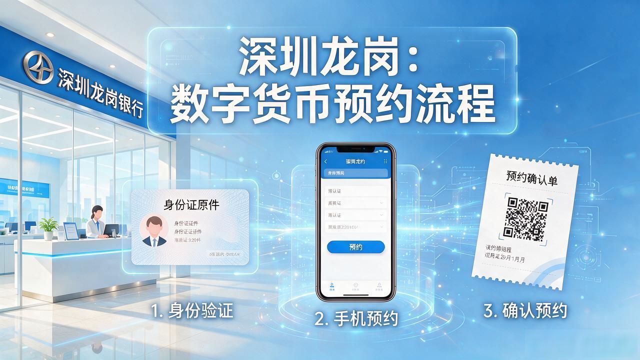 深圳龙岗数字货币预约：网点在哪、怎么约、带什么一次说清