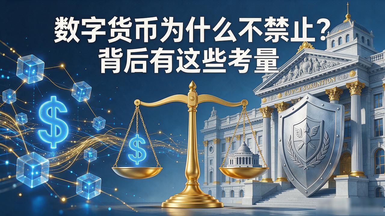 数字货币为什么不禁止?背后有这些考量