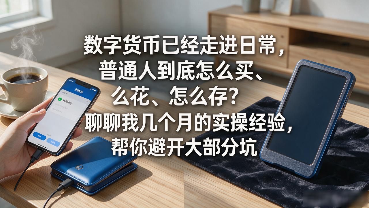 数字货币已经走进日常,普通人到底怎么买、怎么花、怎么存?聊聊我几个月的实操经验,帮你避开大部分坑。