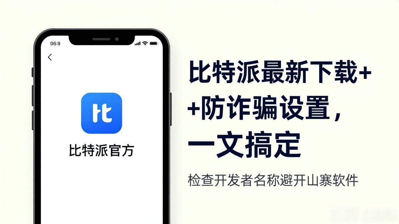 比特派最新下载+防诈骗设置,一文搞定
