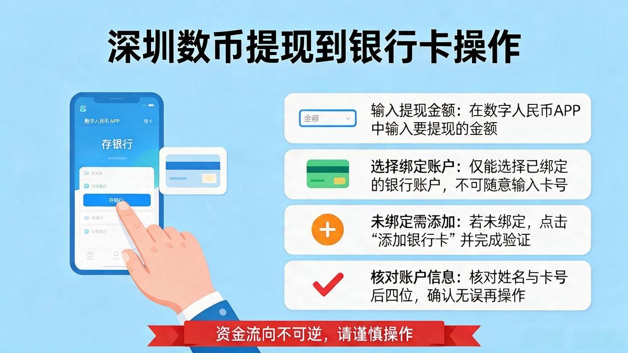 深圳数币提现到银行卡怎么操作?附详细步骤