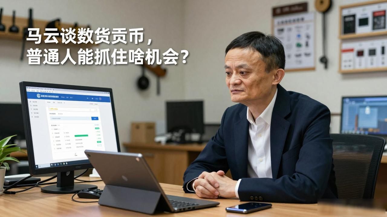 马云谈数字货币,普通人能抓住啥机会?