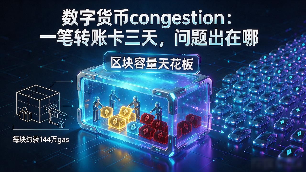 数字货币congestion:一笔转账卡三天,问题出在哪