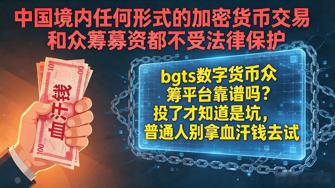 bgts数字货币众筹平台靠谱吗?投了才知道是坑,普通人别拿血汗钱去试
