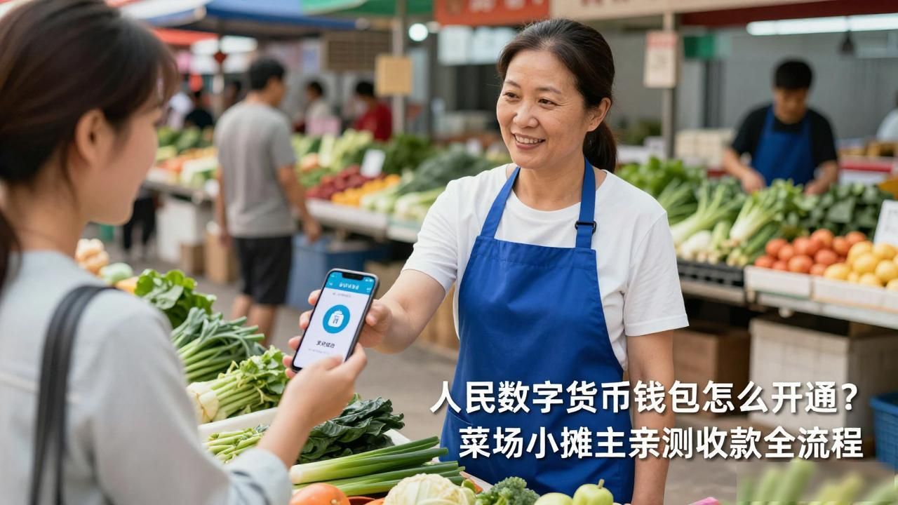 人民数字货币钱包怎么开通?菜场小摊主亲测收款全流程