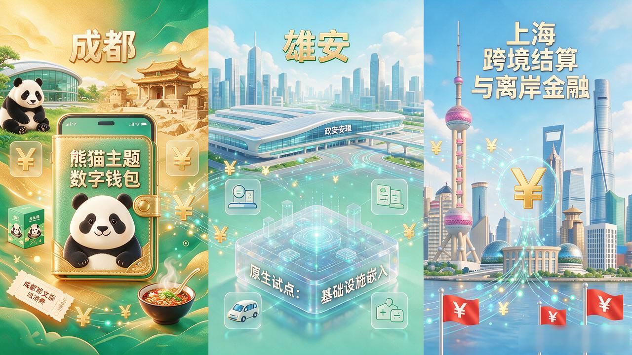 数字货币落户哪几个城市?2025最新试点城市名单
