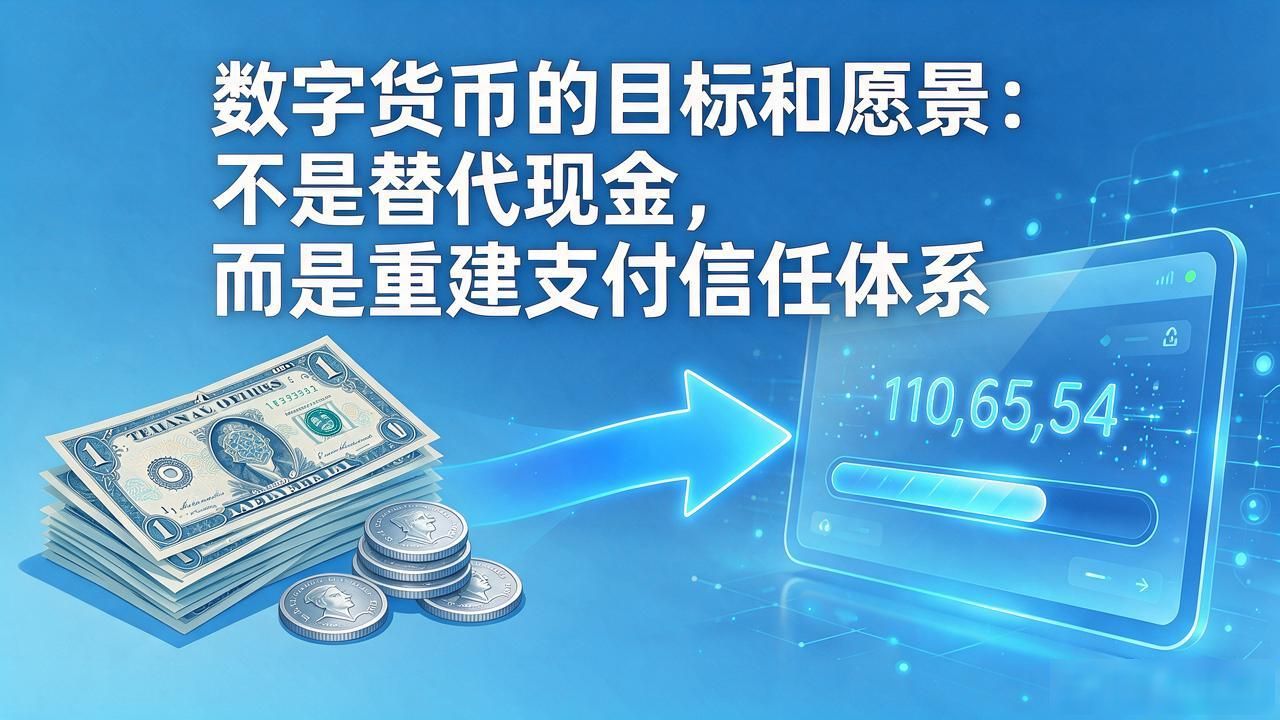 数字货币的目标和愿景：不是替代现金，而是重建支付信任体系