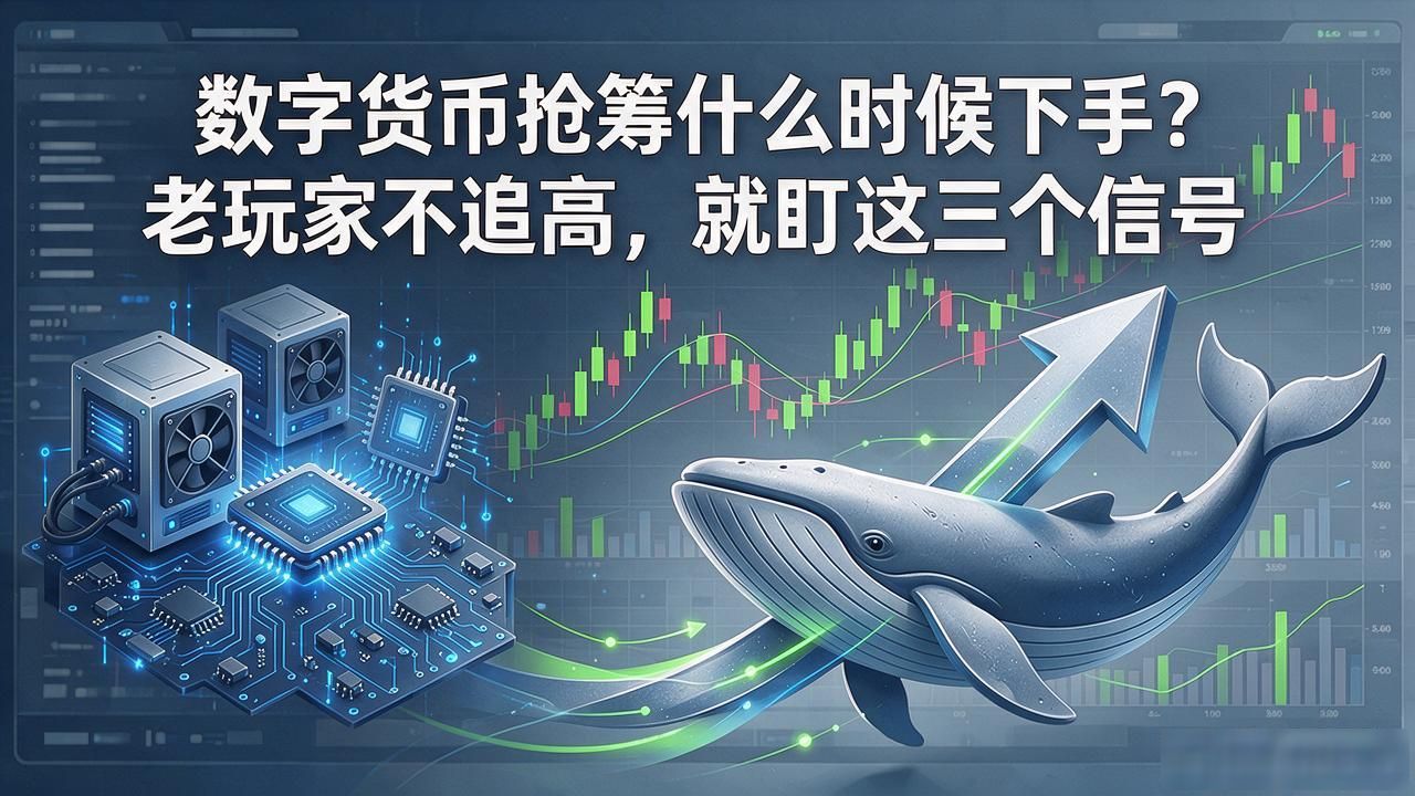 数字货币抢筹什么时候下手?老玩家不追高,就盯这三个信号