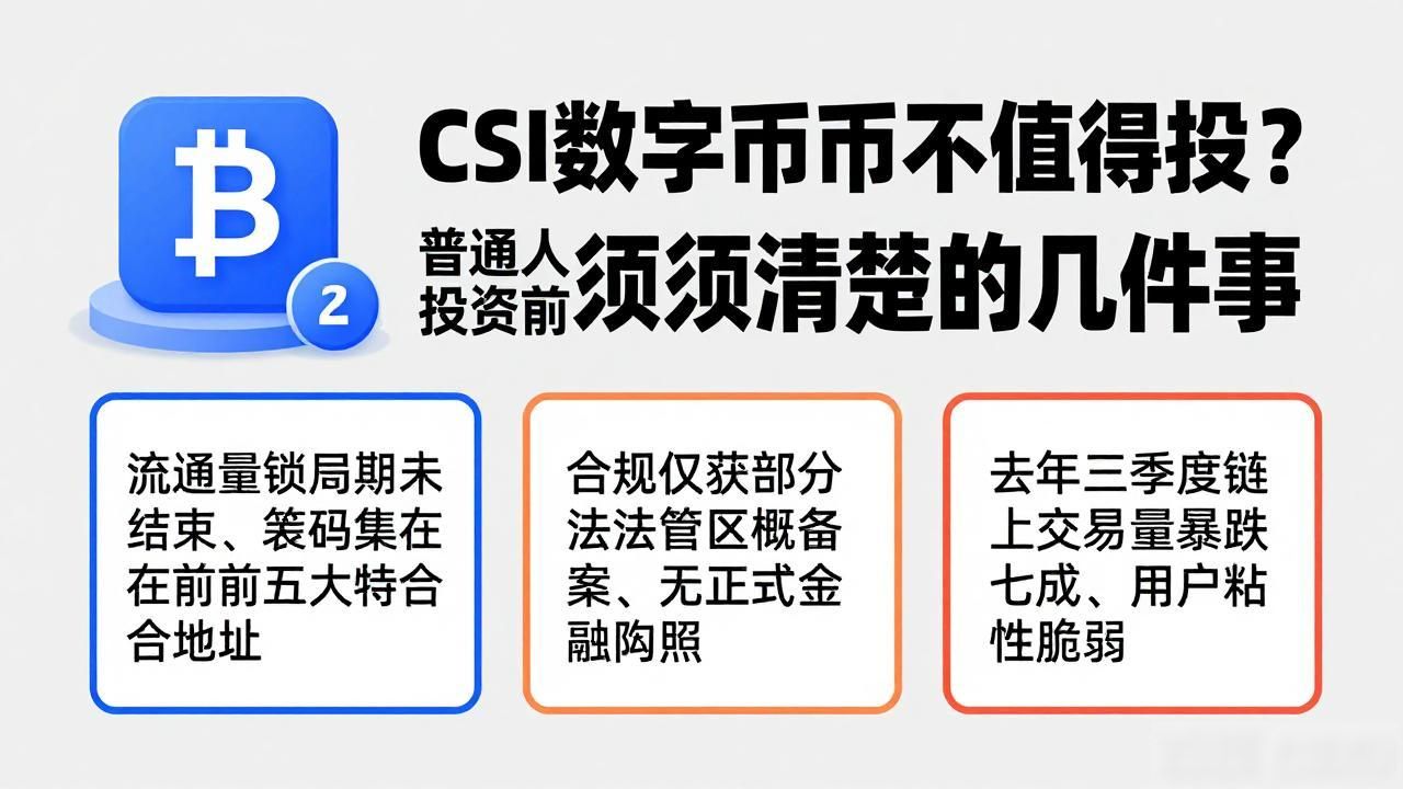 csi数字货币值不值得投?普通人投资前必须搞清楚的几件事
