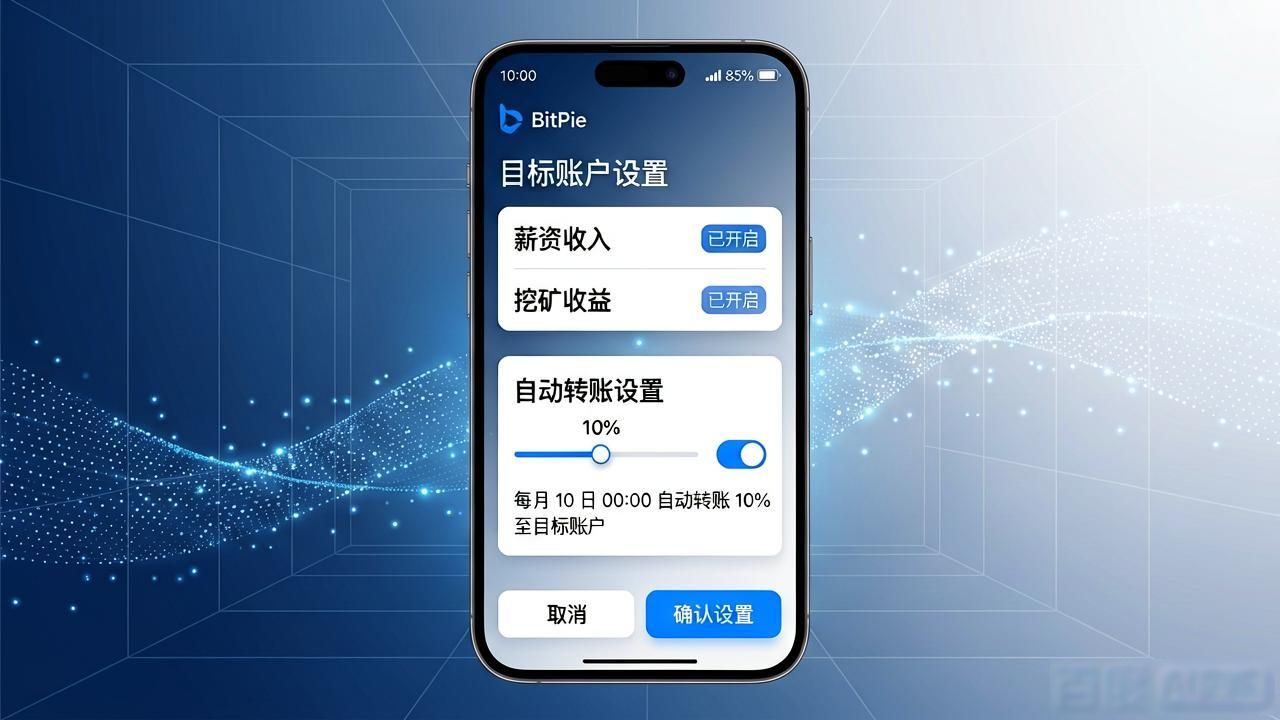 比特派设置资金目标教程
