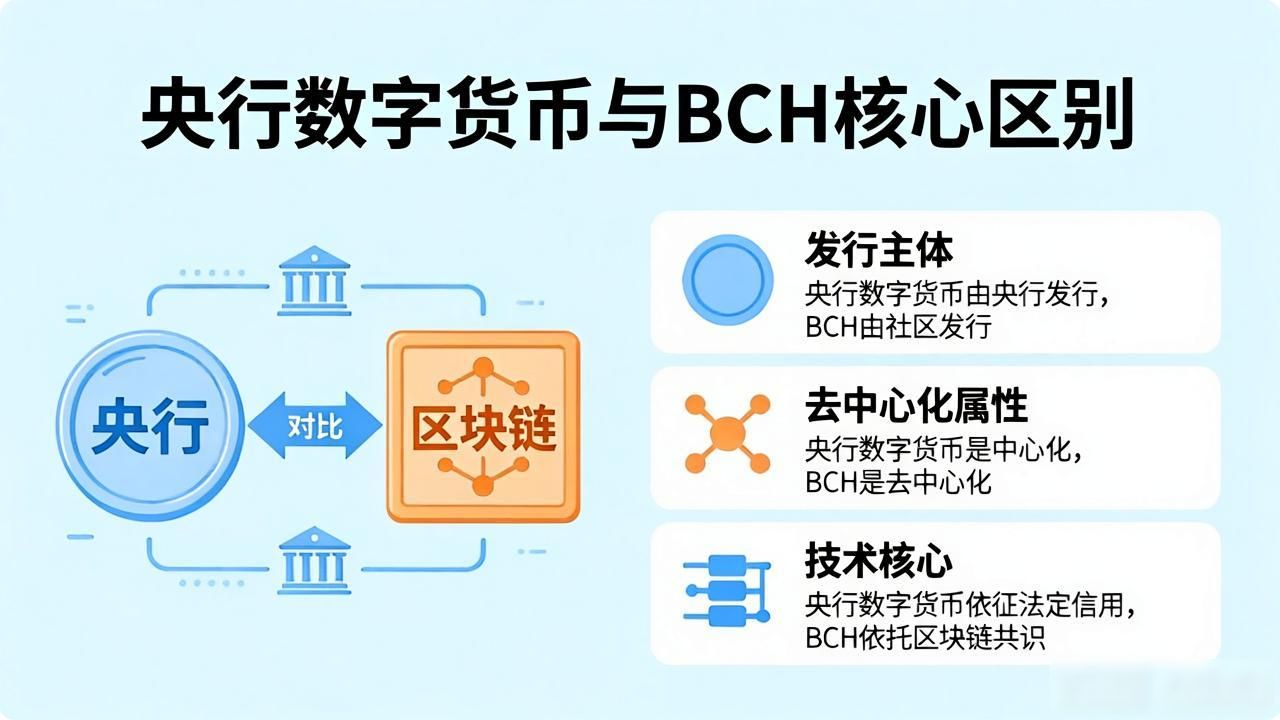 央行数字货币与BCH有何不同?一文读懂两种数字货币的本质区别