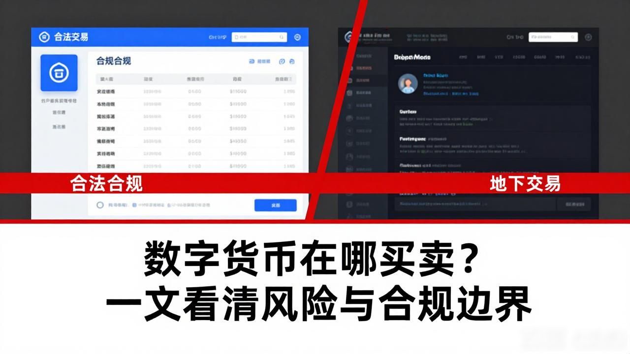 数字货币在哪买卖?一文看清风险与合规边界