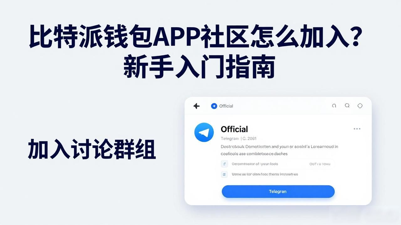 比特派钱包APP社区怎么加入？新手入门指南