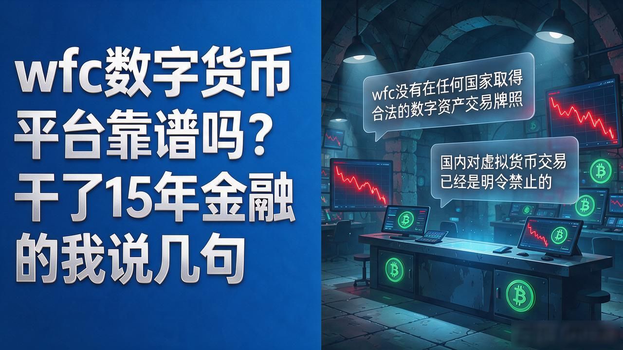 wfc数字货币平台靠谱吗?干了15年金融的我说几句