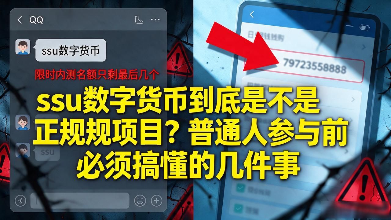 ssu数字货币到底是不是正规项目?普通人参与前必须搞懂的几件事