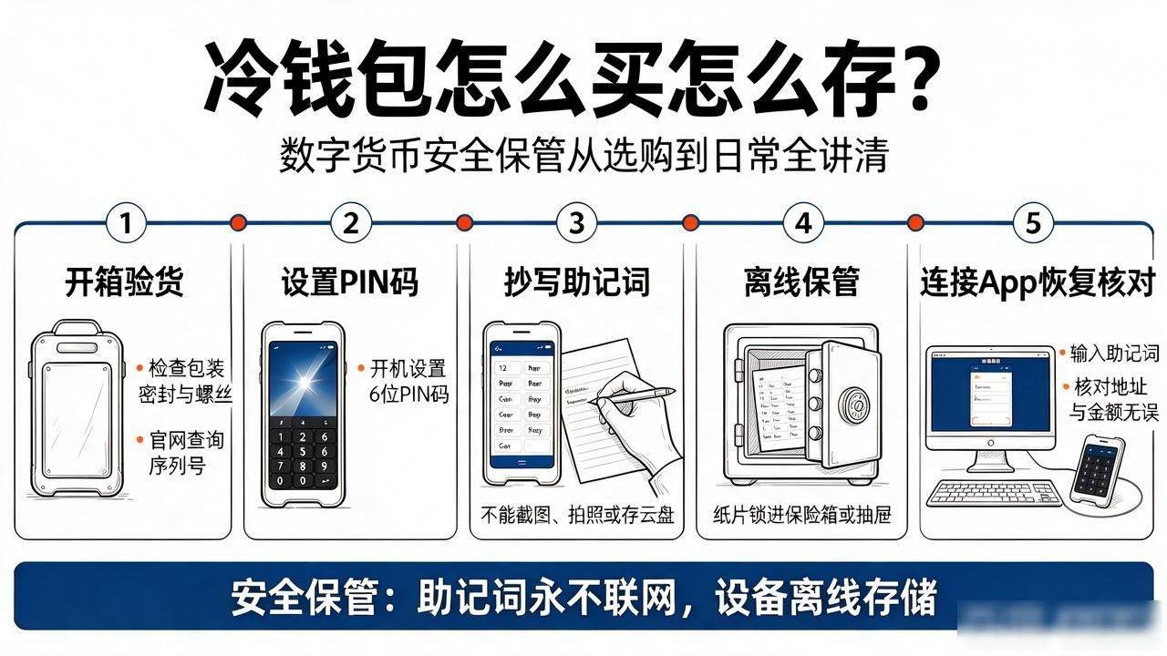 冷钱包怎么买怎么存?数字货币安全保管从选购到日常全讲清