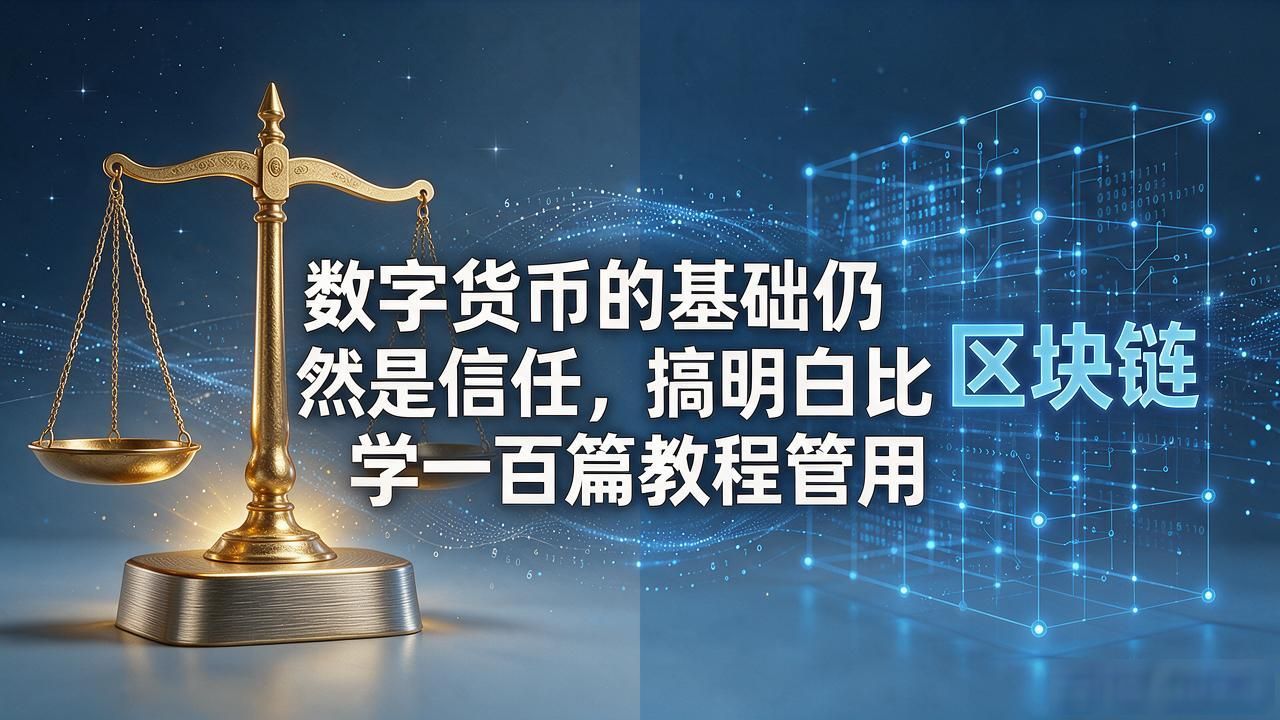 数字货币的基础仍然是信任,搞明白比学一百篇教程管用