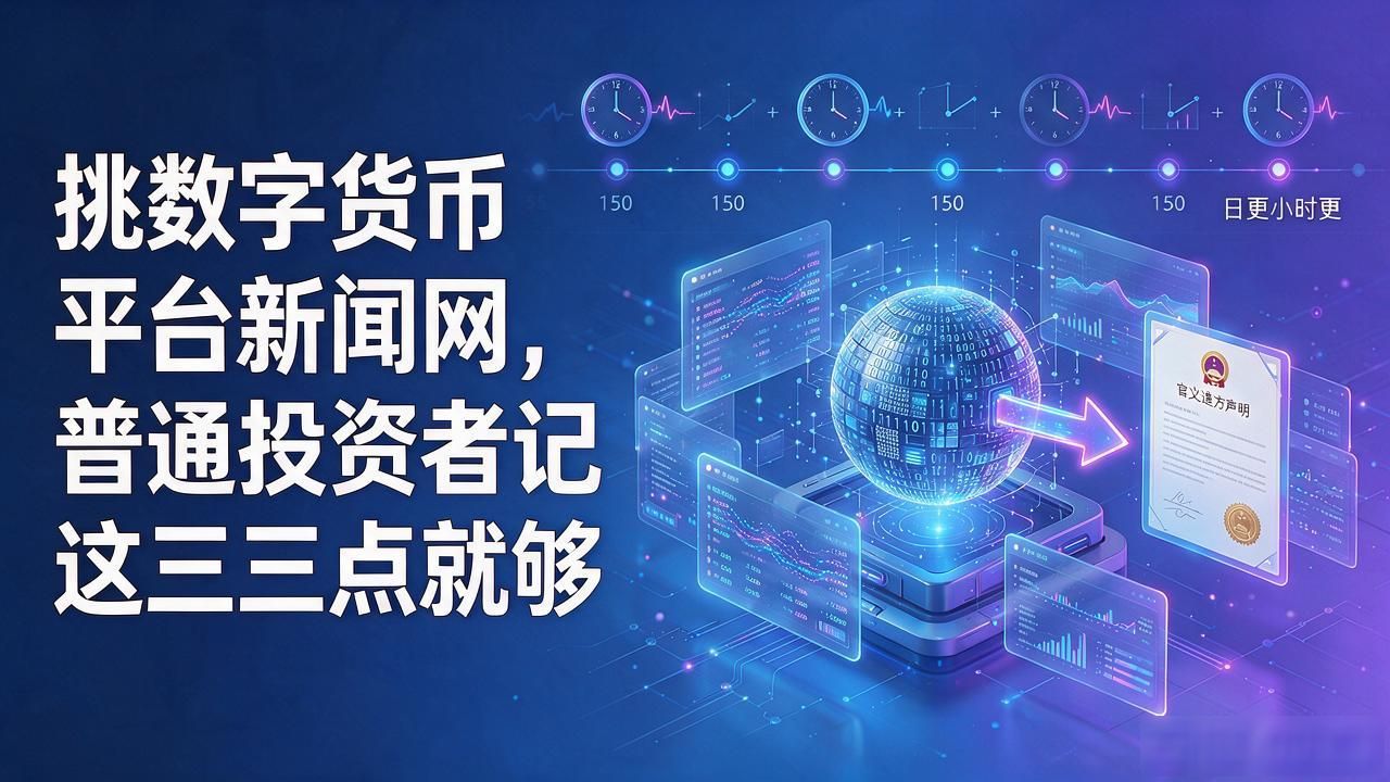 挑数字货币平台新闻网,普通投资者记住这三点就够