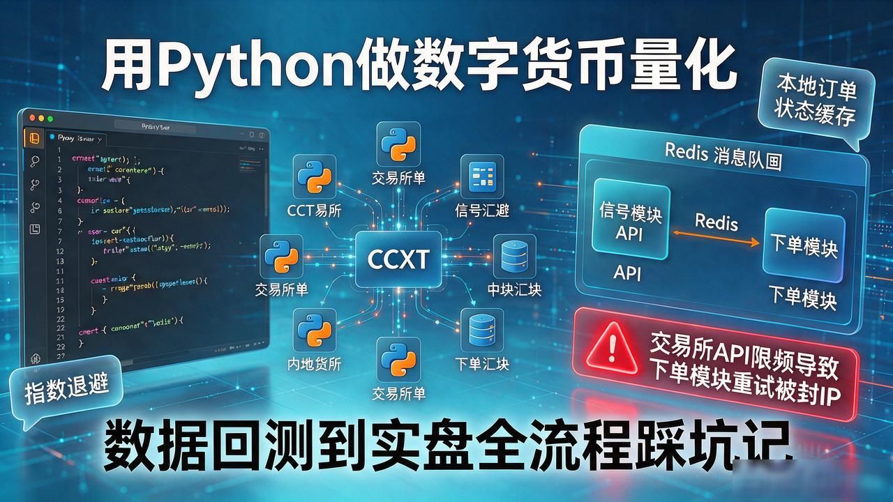用Python做数字货币量化 数据回测到实盘全流程踩坑记
