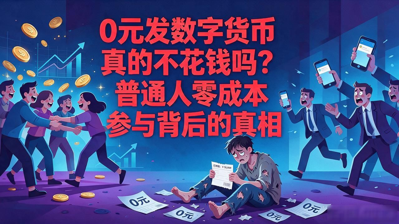 0元发数字货币真的不花钱吗?普通人零成本参与背后的真相