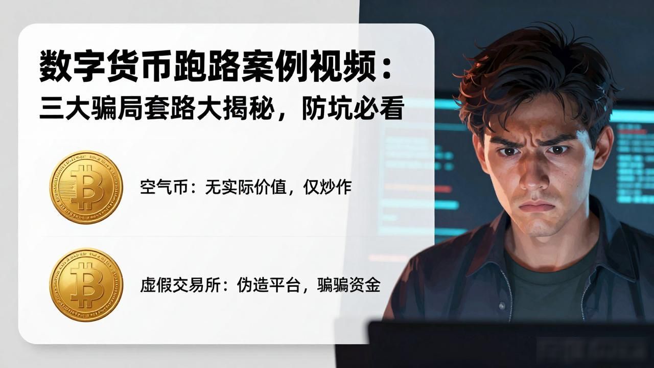 数字货币跑路案例视频:三大骗局套路大揭秘,防坑必看