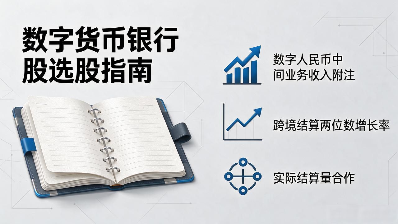 数字货币银行股怎么选?别被概念带跑,盯住这几个硬指标就够了